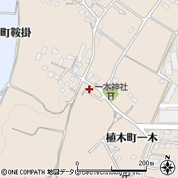 熊本県熊本市北区植木町一木248周辺の地図