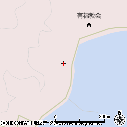 長崎県南松浦郡新上五島町有福郷605周辺の地図