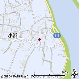 熊本県玉名市小浜706周辺の地図