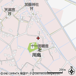 熊本県玉名市川島822周辺の地図