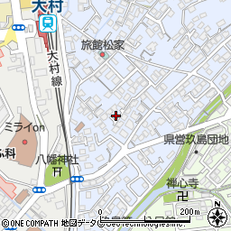 長崎県大村市武部町276周辺の地図