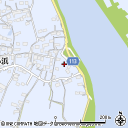 熊本県玉名市小浜679周辺の地図