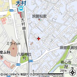 長崎県大村市武部町274-3周辺の地図