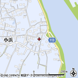 熊本県玉名市小浜686周辺の地図