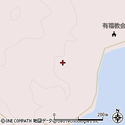 長崎県南松浦郡新上五島町有福郷594周辺の地図