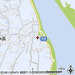 熊本県玉名市小浜681周辺の地図