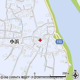 熊本県玉名市小浜689周辺の地図