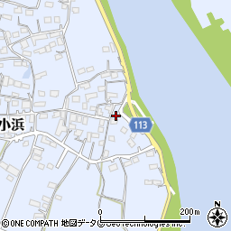 熊本県玉名市小浜682周辺の地図