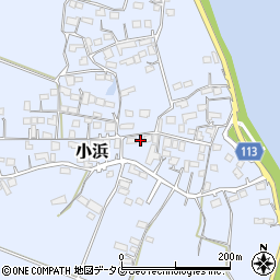 熊本県玉名市小浜697周辺の地図