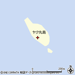 ヤク丸島周辺の地図