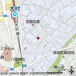 長崎県大村市武部町266-22周辺の地図