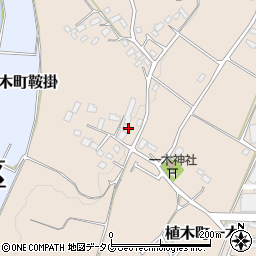 熊本県熊本市北区植木町一木306周辺の地図