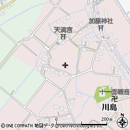 熊本県玉名市川島717周辺の地図