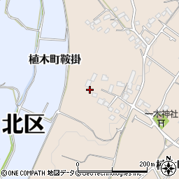 熊本県熊本市北区植木町一木282周辺の地図