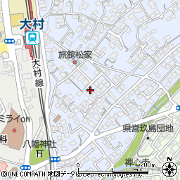 長崎県大村市武部町266-7周辺の地図