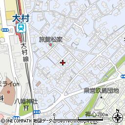 長崎県大村市武部町266-6周辺の地図