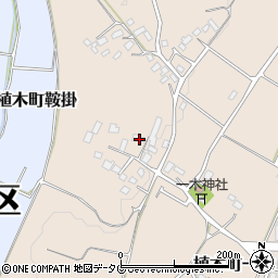 熊本県熊本市北区植木町一木304周辺の地図