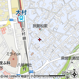 長崎県大村市武部町266-3周辺の地図