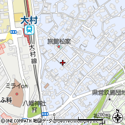 長崎県大村市武部町266-17周辺の地図