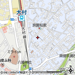 長崎県大村市武部町266-8周辺の地図