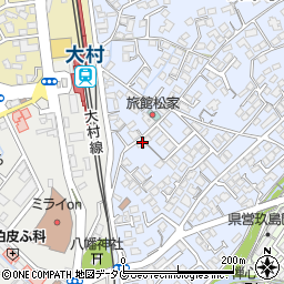 長崎県大村市武部町266-9周辺の地図