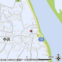 熊本県玉名市小浜656周辺の地図