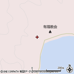 長崎県南松浦郡新上五島町有福郷563周辺の地図