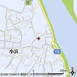 熊本県玉名市小浜659周辺の地図