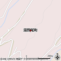 長崎県諫早市湯野尾町周辺の地図
