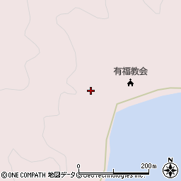 長崎県南松浦郡新上五島町有福郷562周辺の地図