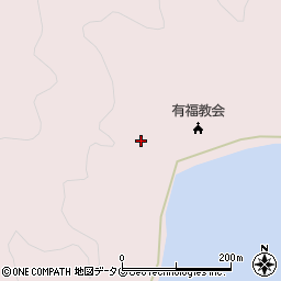 長崎県南松浦郡新上五島町有福郷529周辺の地図