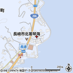 長崎県長崎市長浦町2596周辺の地図