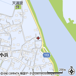 熊本県玉名市小浜668周辺の地図