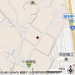 熊本県熊本市北区植木町一木16-1周辺の地図
