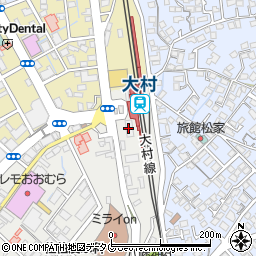 ファミリーマートＪＲ大村駅店周辺の地図