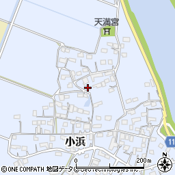 熊本県玉名市小浜85周辺の地図