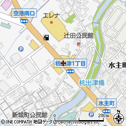 新城入口周辺の地図