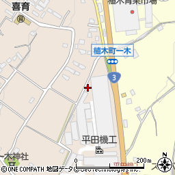 熊本県熊本市北区植木町一木71周辺の地図