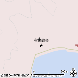 長崎県南松浦郡新上五島町有福郷645周辺の地図