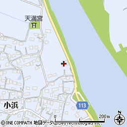 熊本県玉名市小浜57周辺の地図