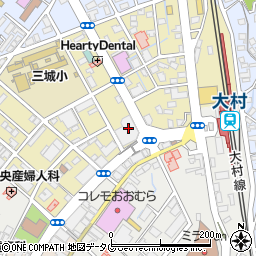 県営バス大村ターミナル周辺の地図