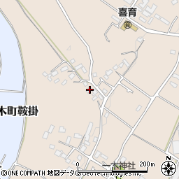 熊本県熊本市北区植木町一木323周辺の地図