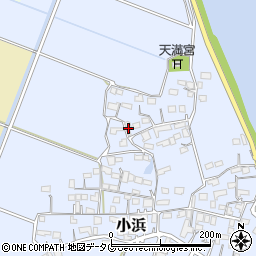 熊本県玉名市小浜16周辺の地図