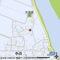 熊本県玉名市小浜75周辺の地図