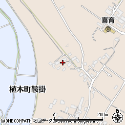 熊本県熊本市北区植木町一木341周辺の地図