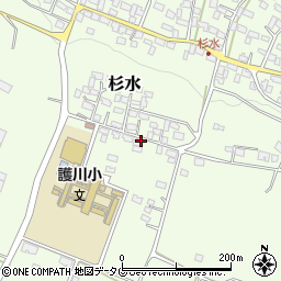 熊本県菊池郡大津町杉水3158周辺の地図