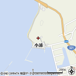 高知県宿毛市小筑紫町（小浦）周辺の地図