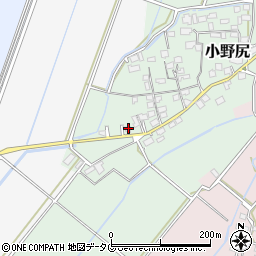 熊本県玉名市小野尻579-16周辺の地図