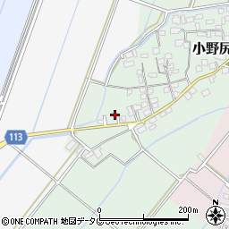熊本県玉名市小野尻579周辺の地図