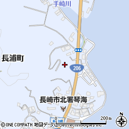 長崎県長崎市長浦町周辺の地図